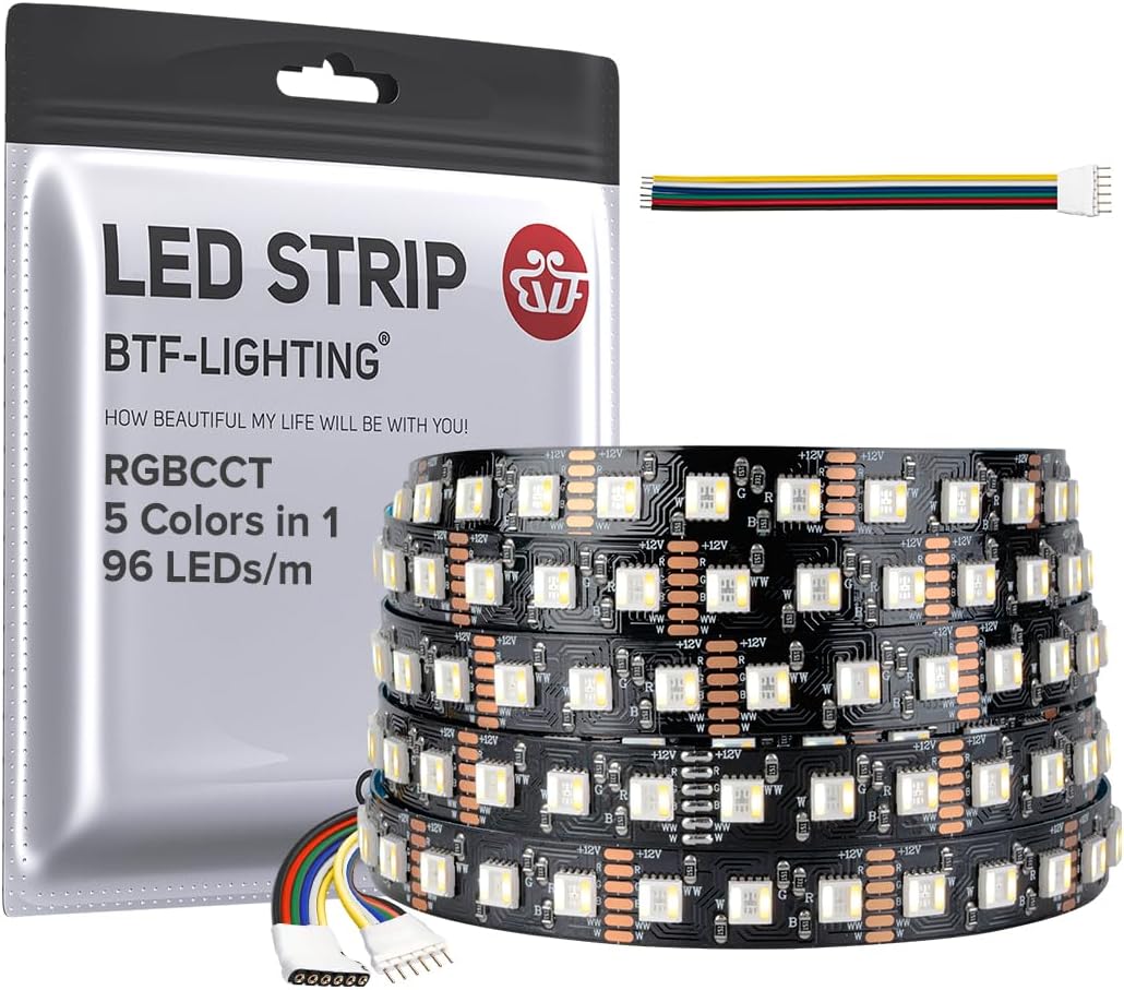 BTF-LIGHTING RGBCCT LED Tape Lights for Stunning Home Decor