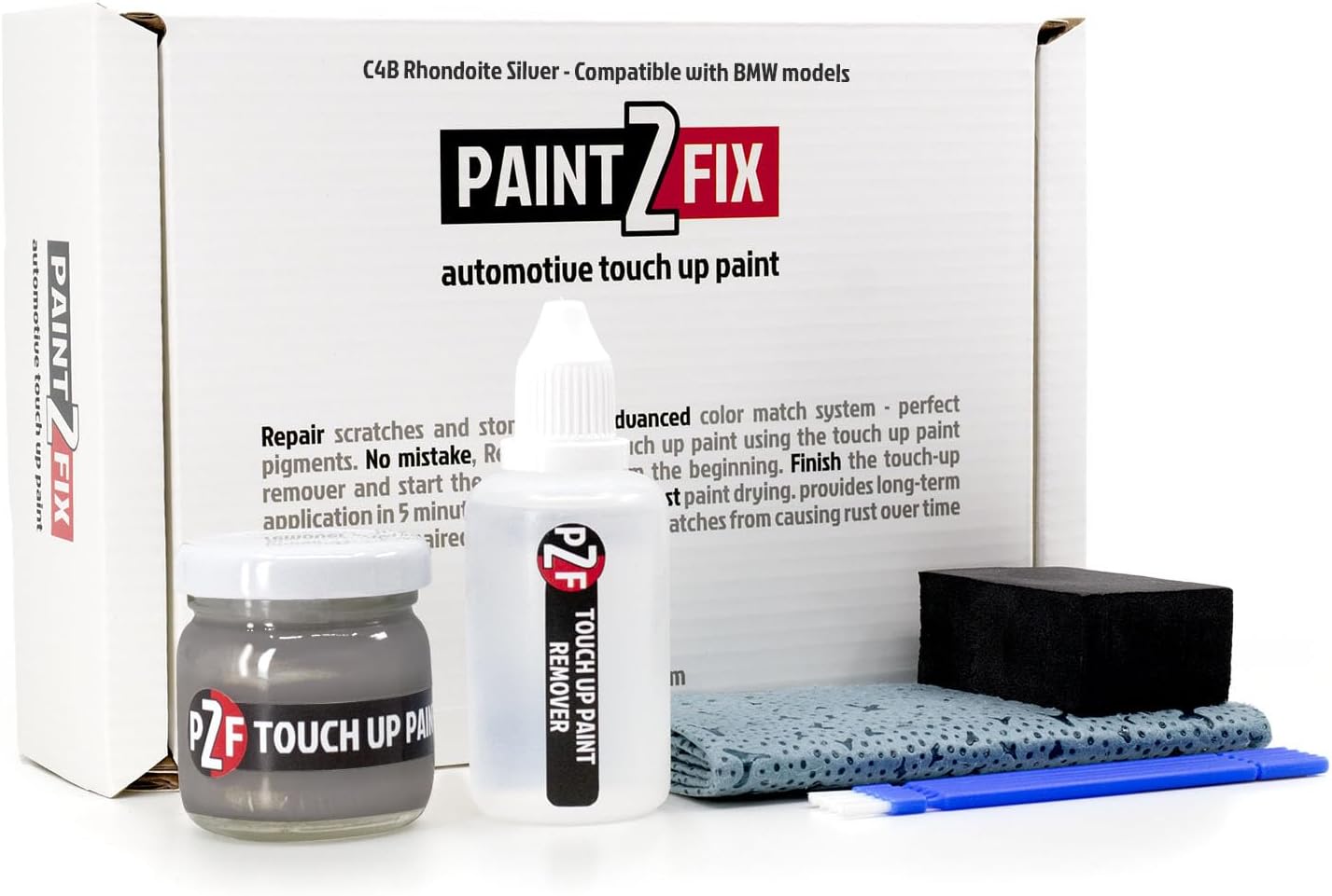 C4B Rhondoite Silver Touch-Up Paint for BMW Models - 1.35 fl oz