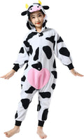 Cow Onesie Kids Halloween Pajamas Costume - Cozy Polar Fleece