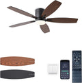 52-inch Ceiling Fan with Light and Remote/App Control - Low Profile