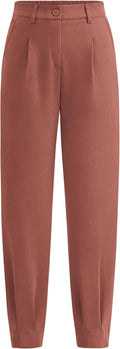 Womens High Waisted Ankle Dress Pants - Comfortable Work Trousers