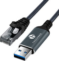 USB to Ethernet Adapter 30FT USB 3.0 A to RJ45 Male Cable - Gigabit
