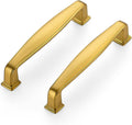 Ravinte Brass Cabinet Handles 15 Pack - Solid 3.75in Pulls