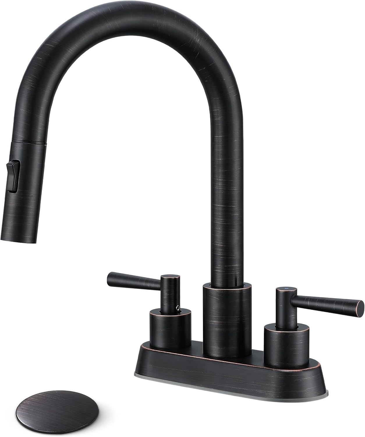 Bathroom Faucet with Pull Out Sprayer for Modern Sinks