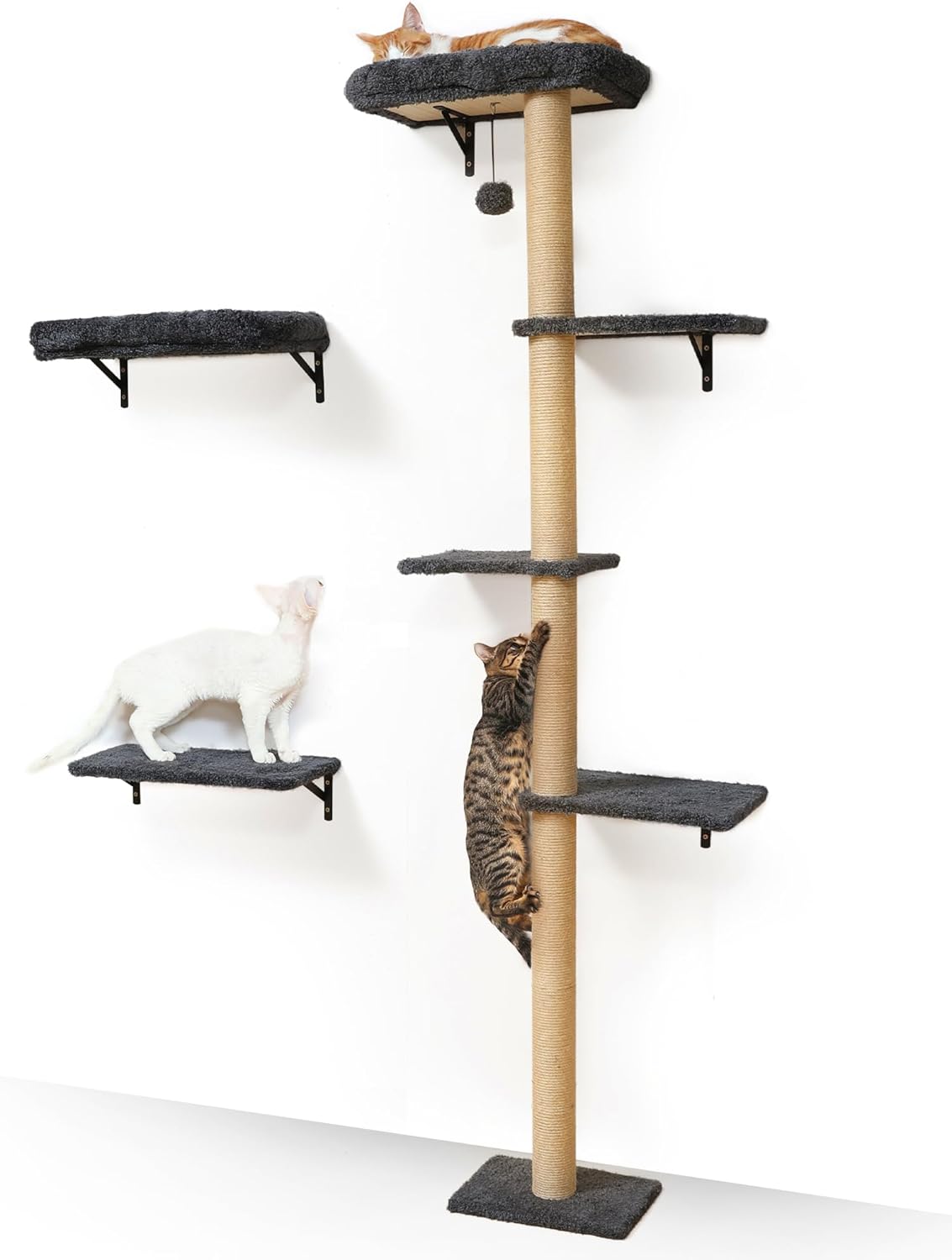 FUKUMARU Cat Wall Shelves - Stylish Space Saving Climbing Set