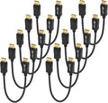 DisplayPort Cable 1 ft 10-Pack - Short DP to DP Cords for High Refresh