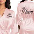 Mis Quince Anos Robes - Personalized Satin Getting Ready Robe It's