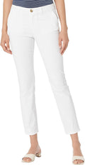 Tommy Hilfiger Womens Relaxed Fit Cuffed Hampton Chino Pants cropped