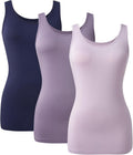 DAVID ARCHY Camisole Tops for Women Bamboo Rayon 3-Pack - Soft