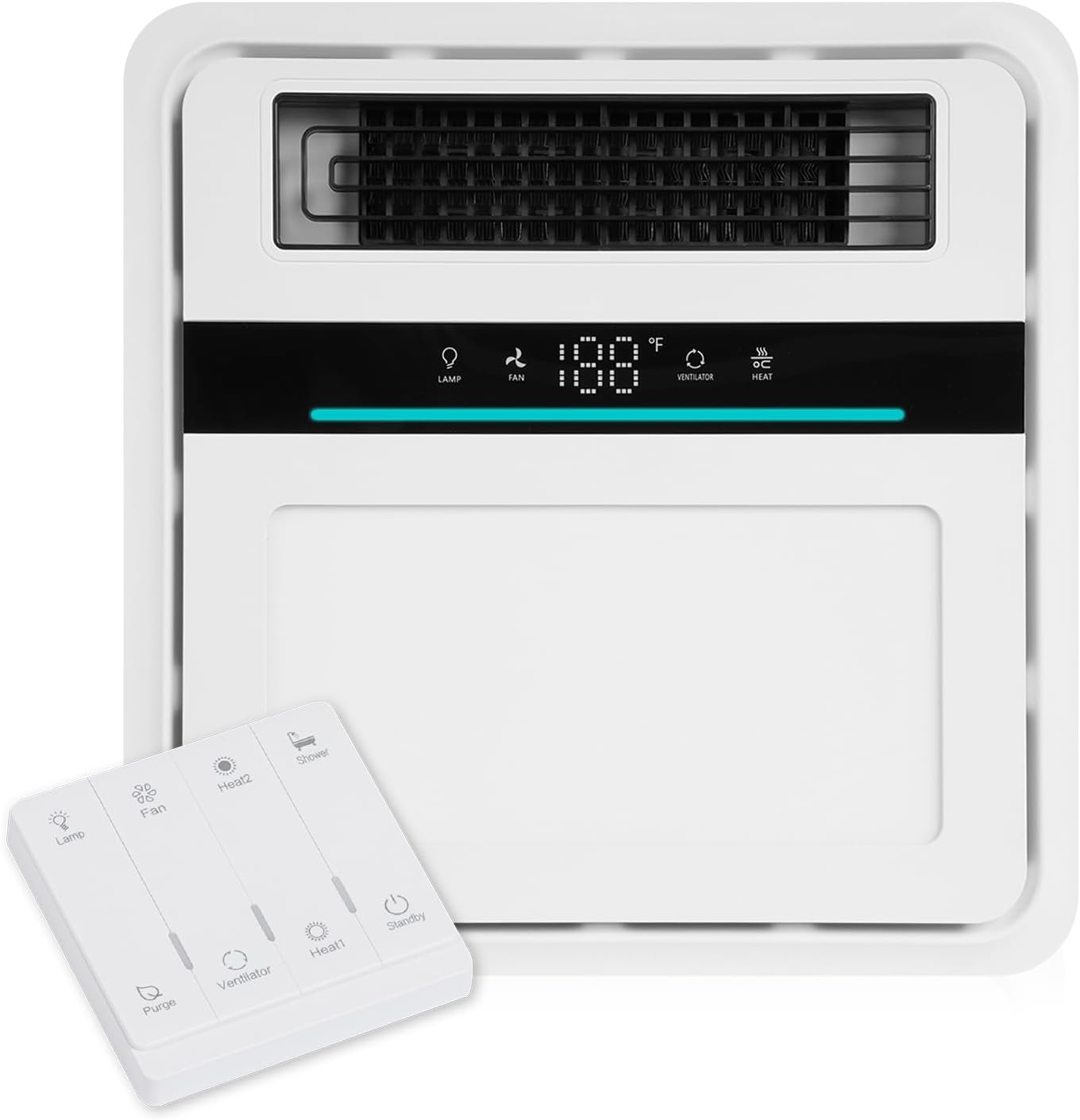 Bathroom Fan with Light and Heater for Year-Round Comfort
