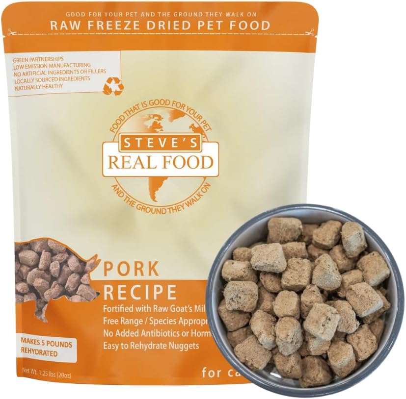 Steve's Real Food Freeze-Dried Raw Nuggets for Dogs and Cats