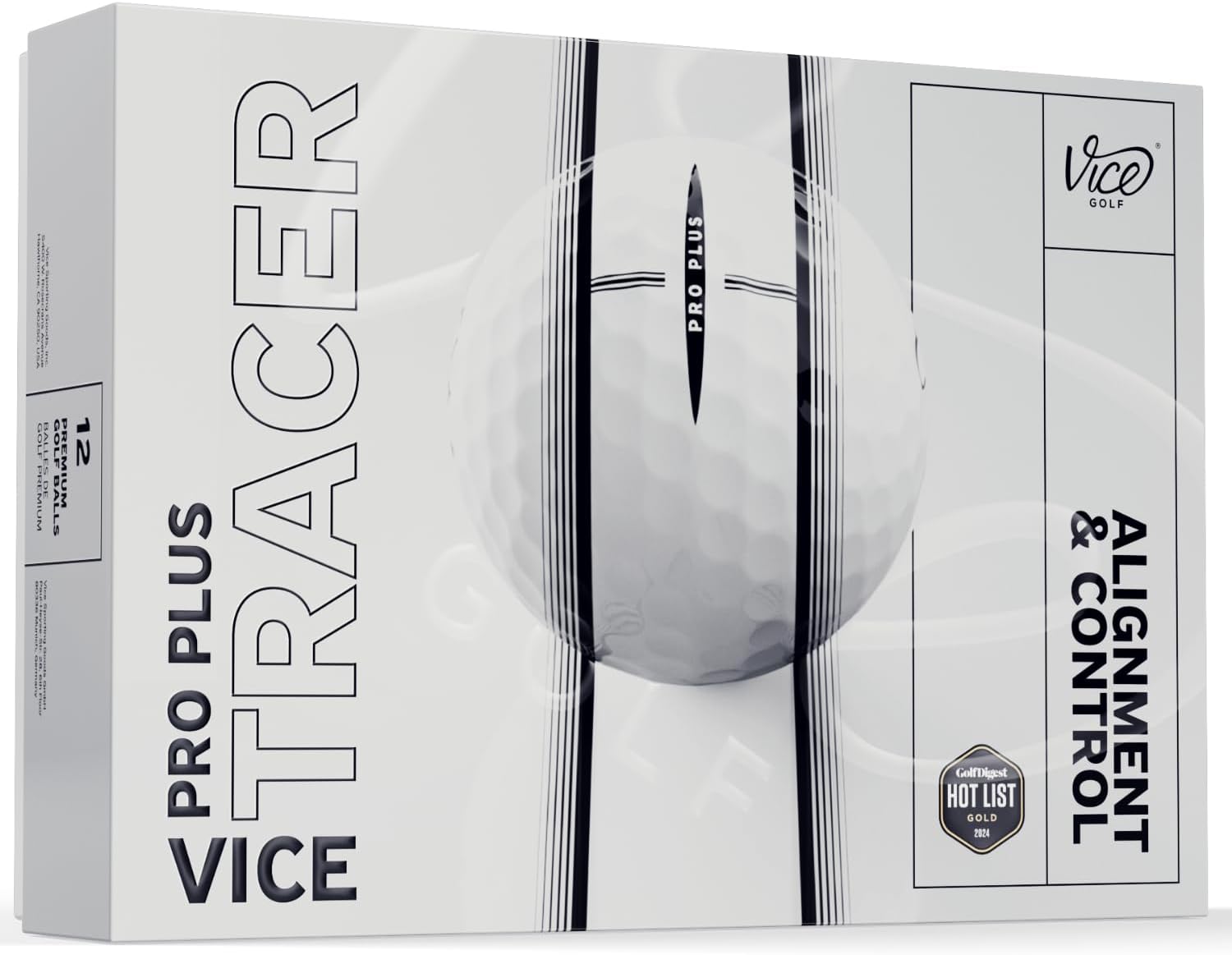 Vice Tracer Golf Balls with Visible Tracer Technology for Precision