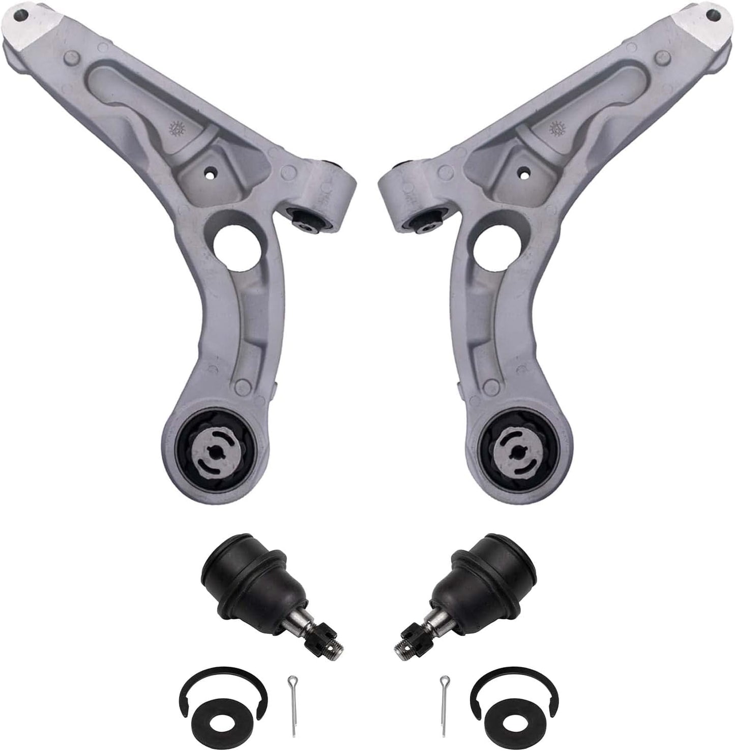TRQ Front Lower Control Arm Set for 2014-2018 Jeep Cherokee
