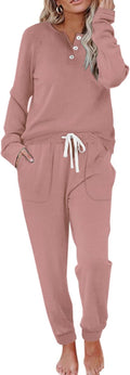 WIHOLL Two Piece Outfits for Women Lounge Sets - Comfortable Thermal
