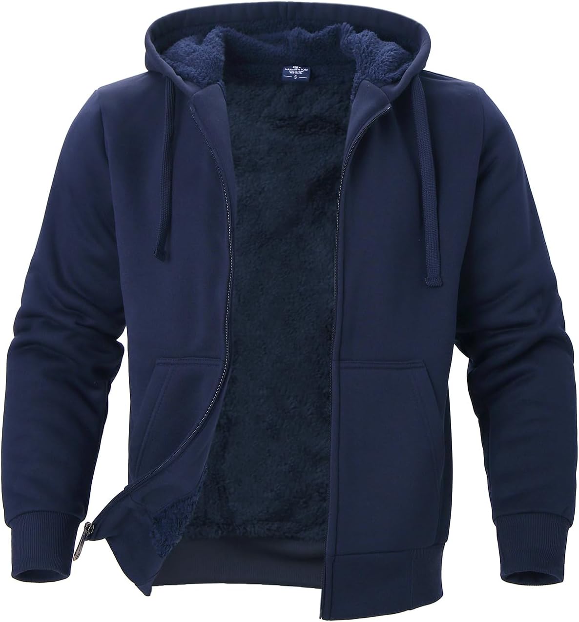 Men's Sherpa Lined Flannel Hoodie: Big & Tall