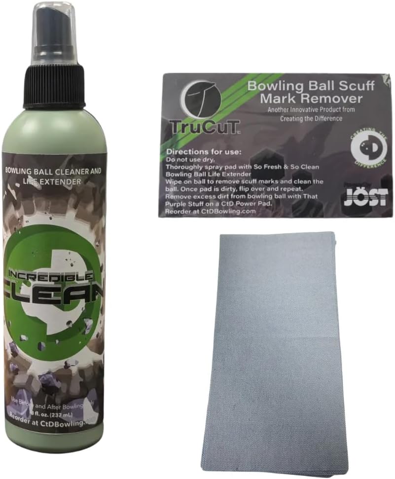 Incredible Clean Kit for Bowling Balls - Strongest Formula Yet
