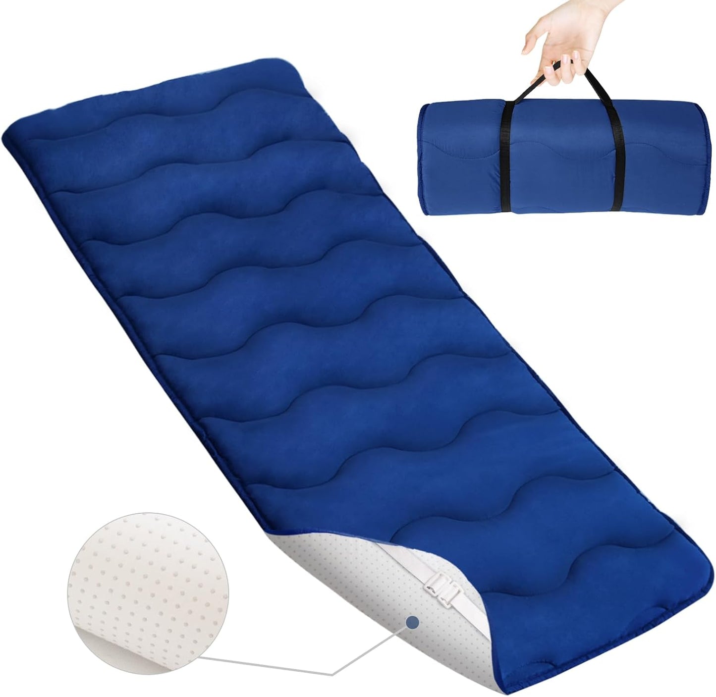 Breathable Quilted Cot Pad for Comfortable Camping