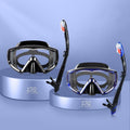 Snorkel Set Pano 3 Window Adult Snorkeling Gear - Wide View Comfort