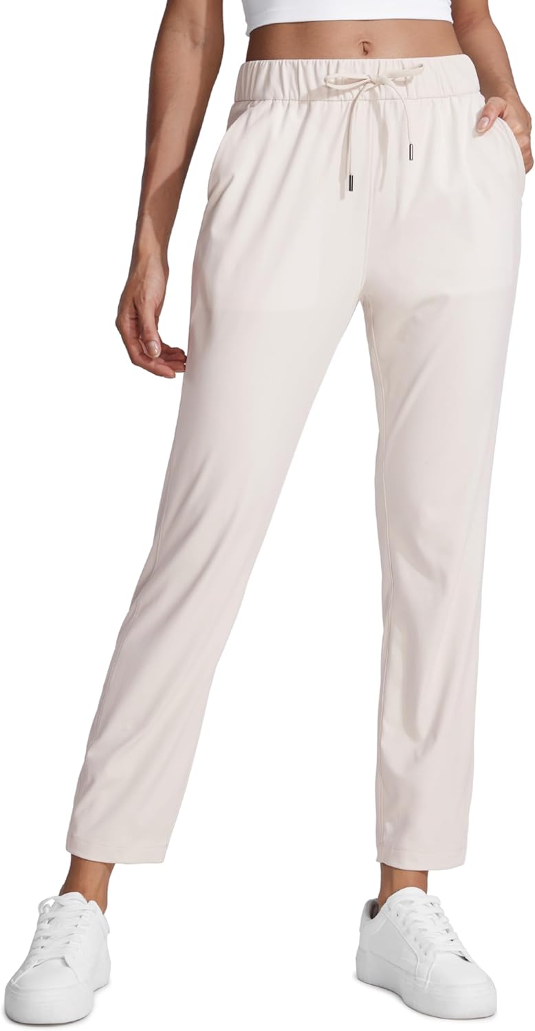 CRZ YOGA Womens 4-Way Stretch Ankle Golf Pants for All Occasions