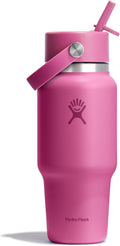Hydro Flask Travel Water Bottle 24 oz Reef Pink - Cupholder Fit