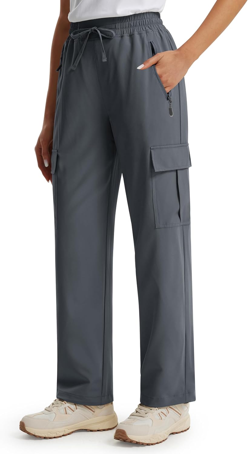 Libin Women's Hiking Pants Lightweight Quick Dry Cargo Pants