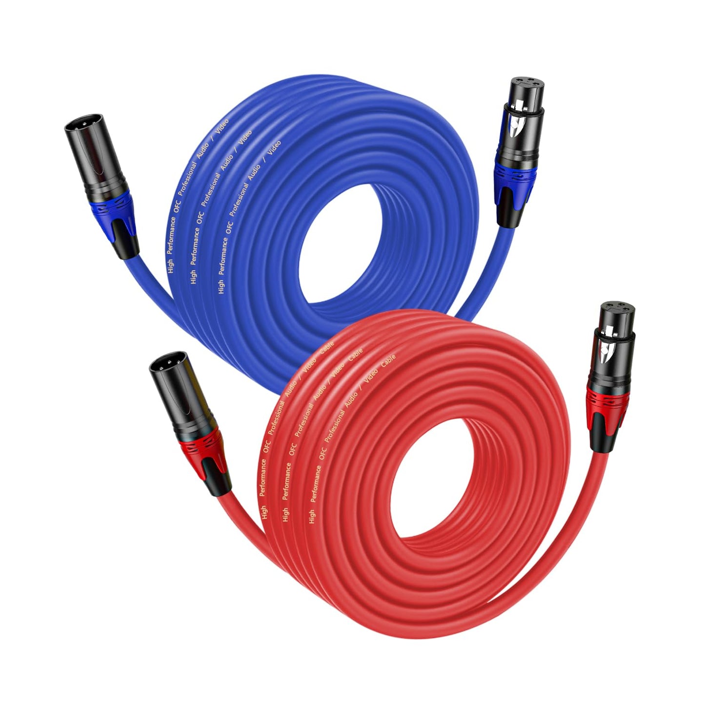 Premium 50 FT XLR Cables for Professional Audio and Music Use