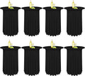 Black Spandex Cocktail Table Skirt Set - Elegant & Durable!