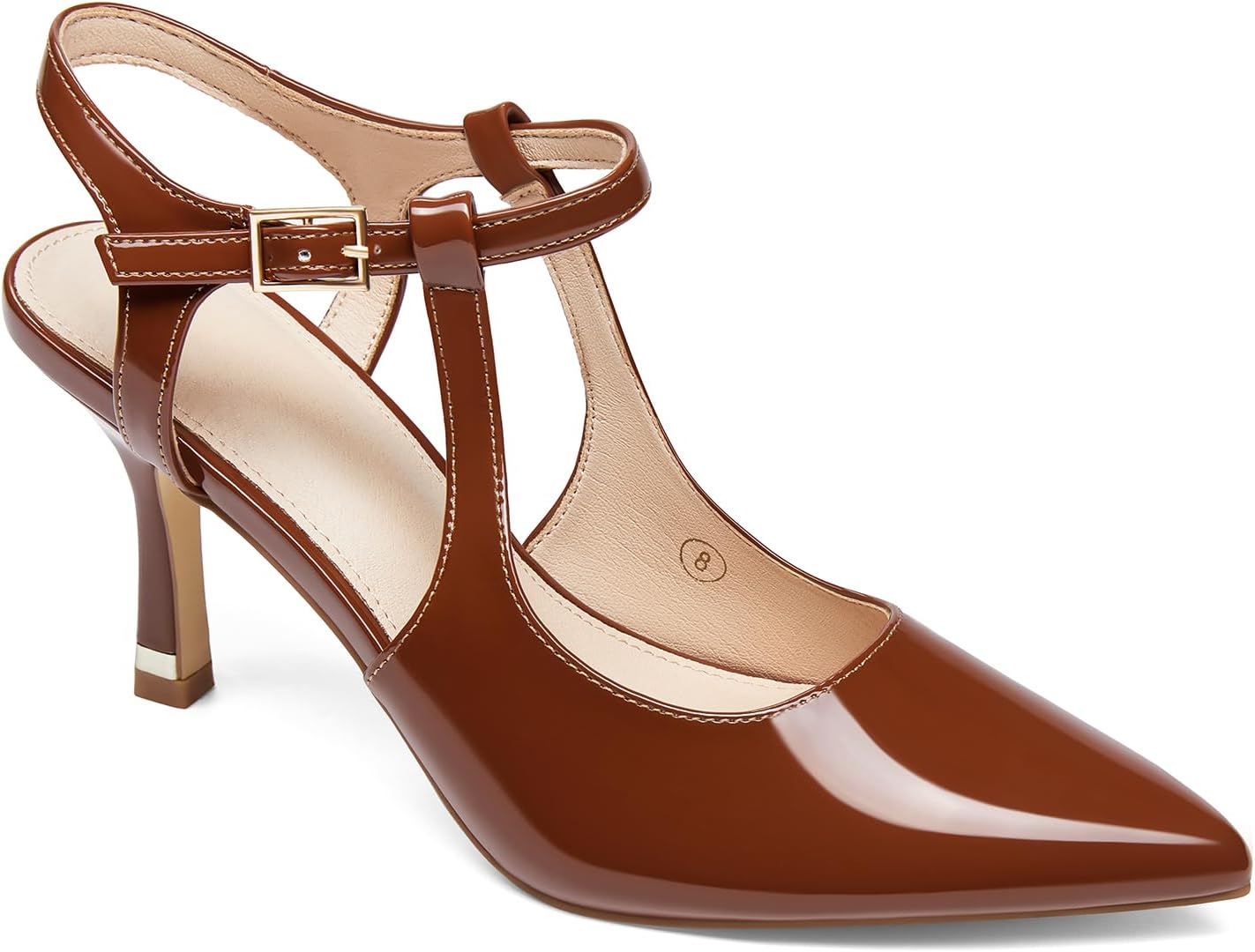 Coutgo Womens High Heels Pointed Toe Ankle Strap Pumps Review