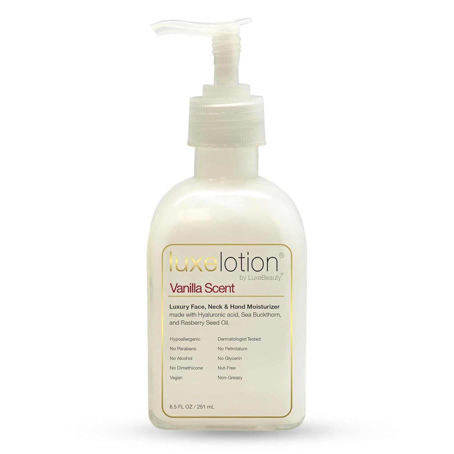 Luxe Beauty Non Greasy Hyaluronic Acid Moisturizer for Skin