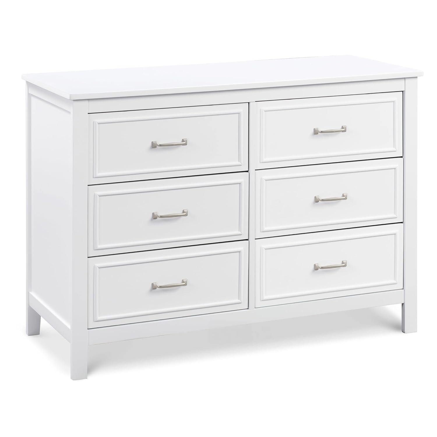 DaVinci Charlie 6-Drawer Double Dresser in White for Nursery