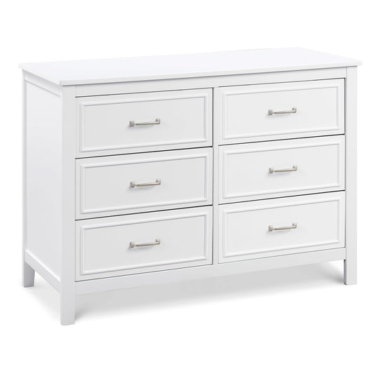 DaVinci Charlie 6-Drawer Double Dresser in White for Nursery