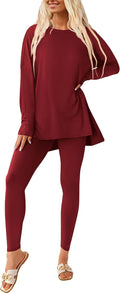 PRETTYGARDEN Women's 2 Piece Lounge Set - Cozy Fall (Style FWYG)