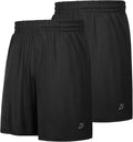 Roadbox Workout Shorts for Men 7in Quick Dry - 2 Pack