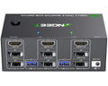 KVM Switch 3 Monitors 2 Computers - Triple Monitor 8K/4K KVM