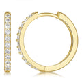 14K Gold Hoop Earrings for Women - Hypoallergenic Huggie Hoops