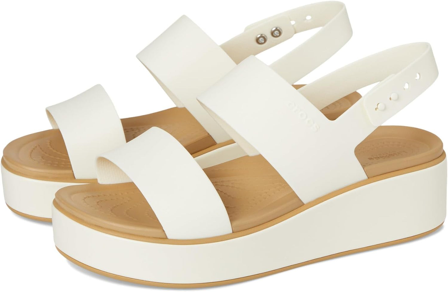 Crocs Women's Brooklyn Low Wedge Sandals for Stylish Comfort