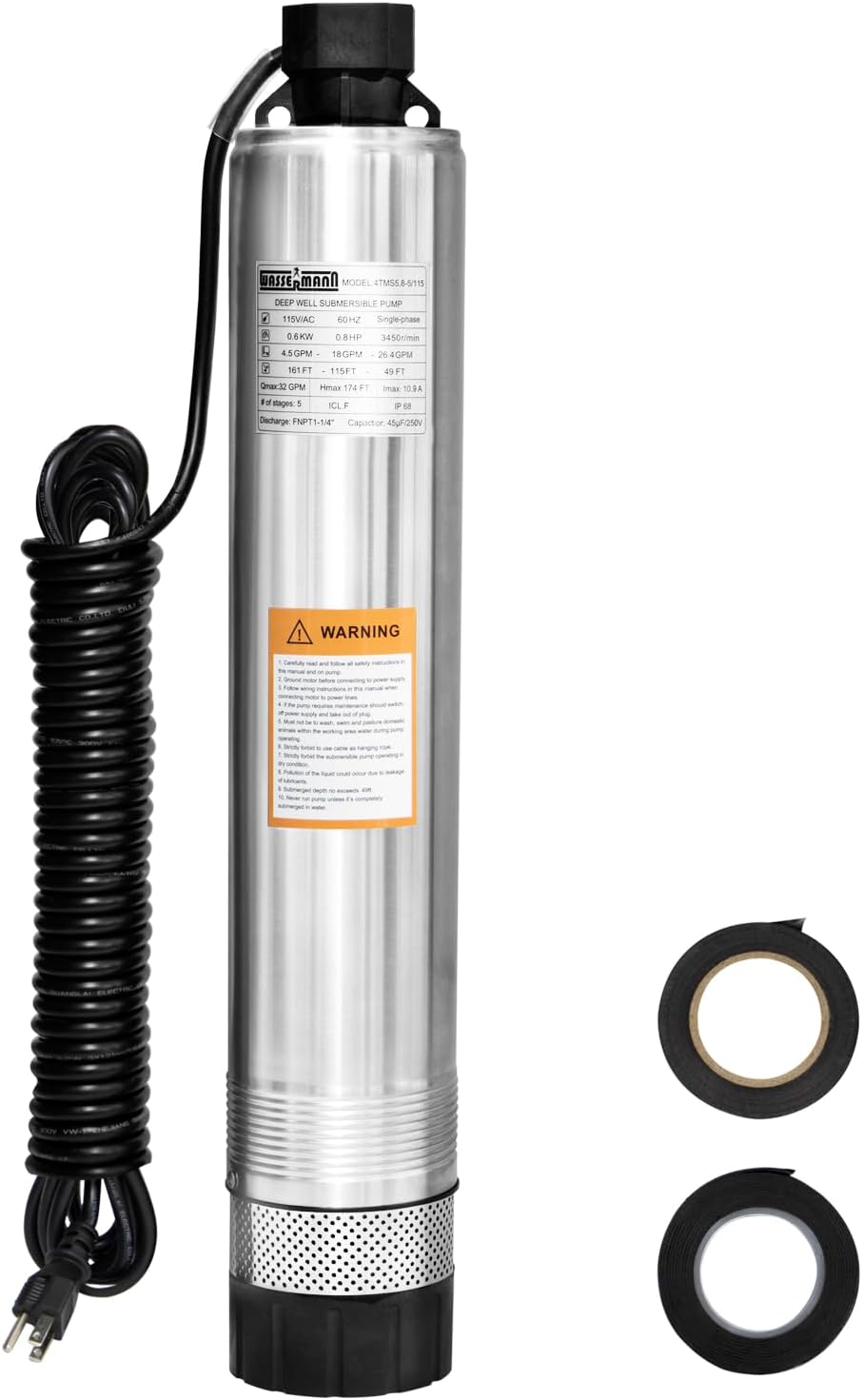 WASSERMANN 4 Septic Pump for Effluent and Cistern Applications