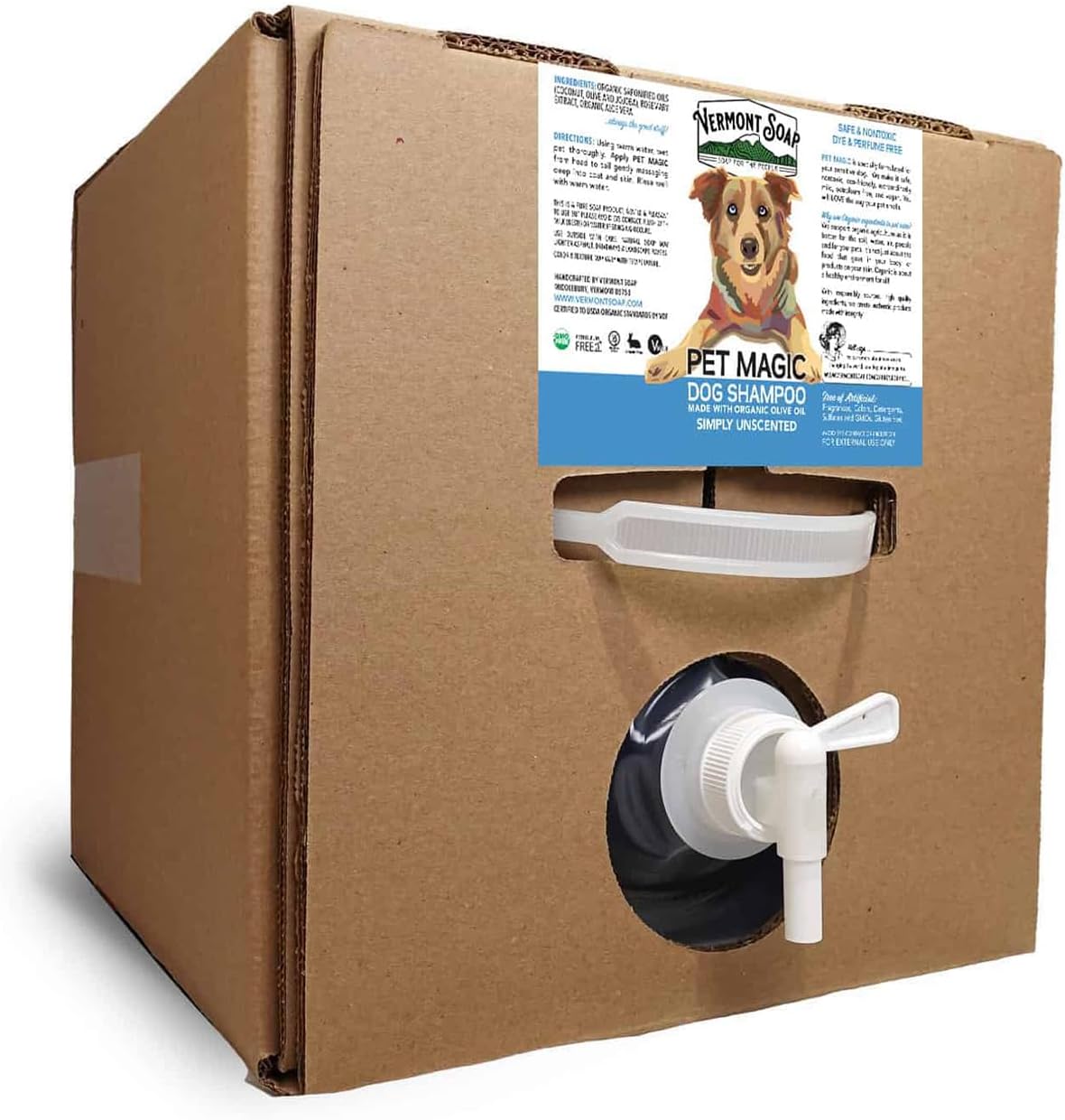 Vermont Soap Organics Pet Shampoo for Sensitive Skin 640oz