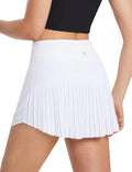 Pleated Tennis Skirt Skort for Women - High Waist, Pockets baleaf