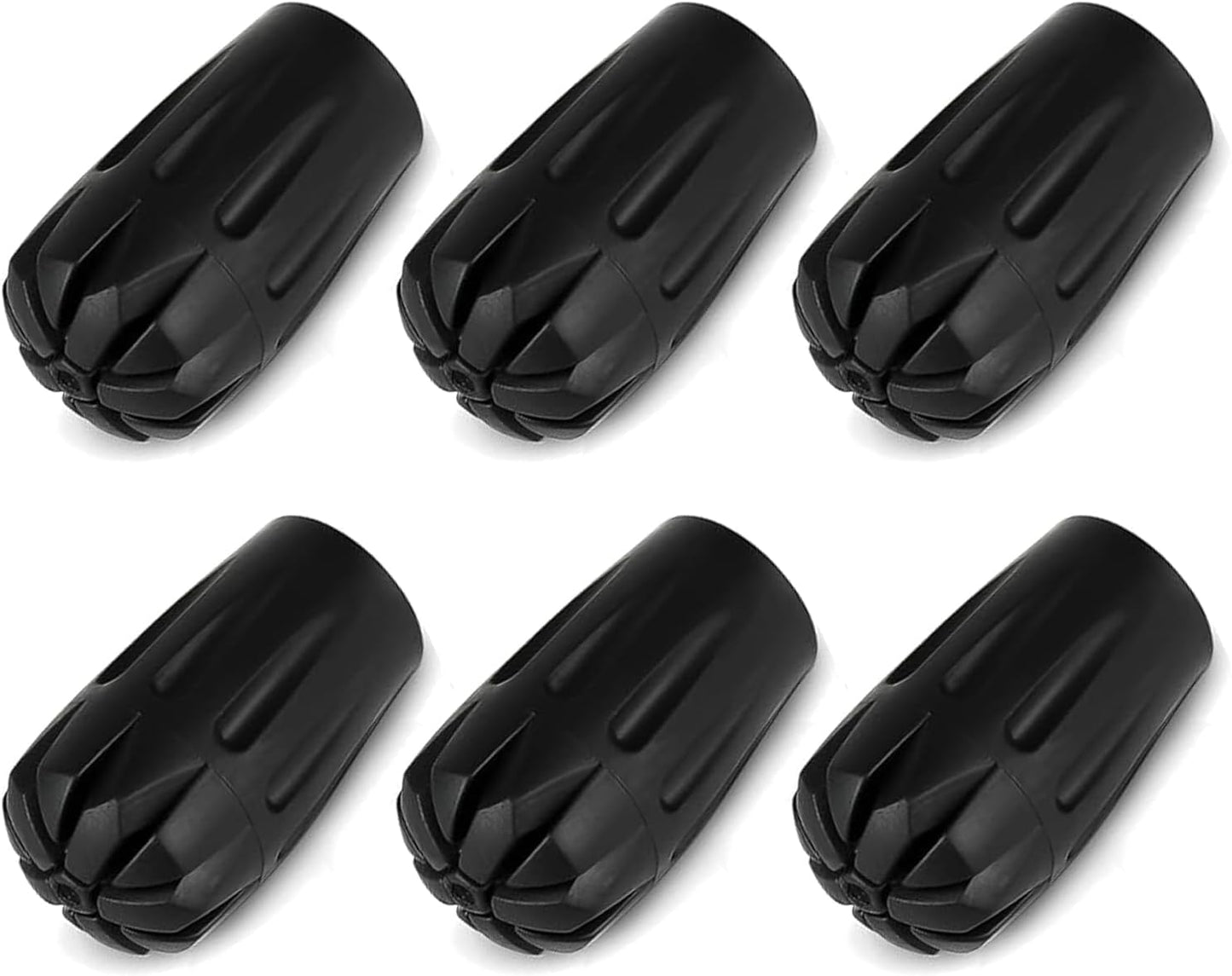 Shock Absorbing Pole Tips by GIBENUO - 6/8 Pcs, Fits Most Poles