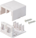 LOGICO 100 Pack 2 Port Surface Mount Box - Clean Keystone Solution