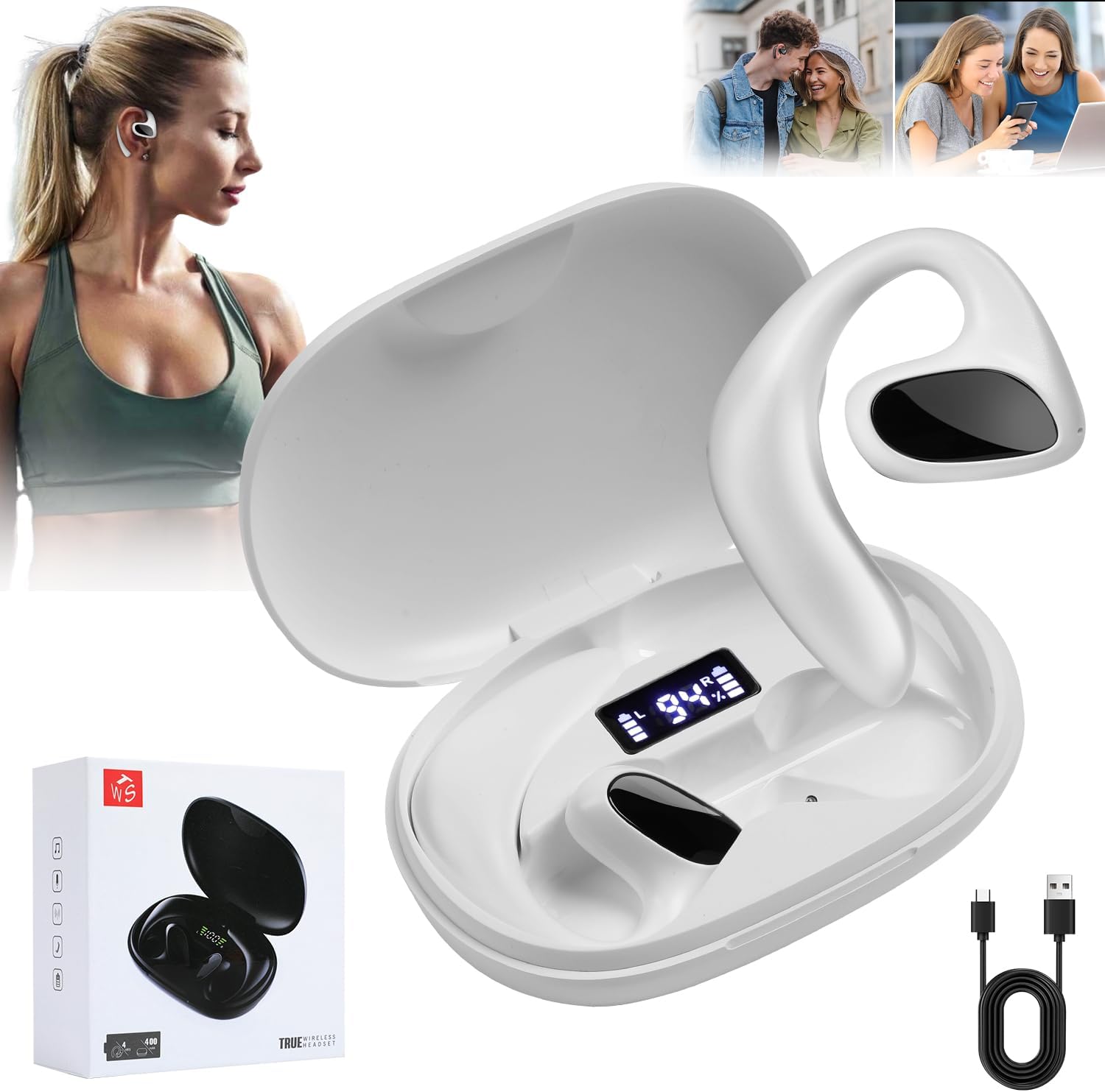 Flegobey Wireless Translator Earbuds - 144 Languages Real Time