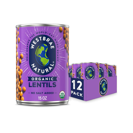 WESTBRAE Natural Organic Lentil Beans - Healthy Plant Protein