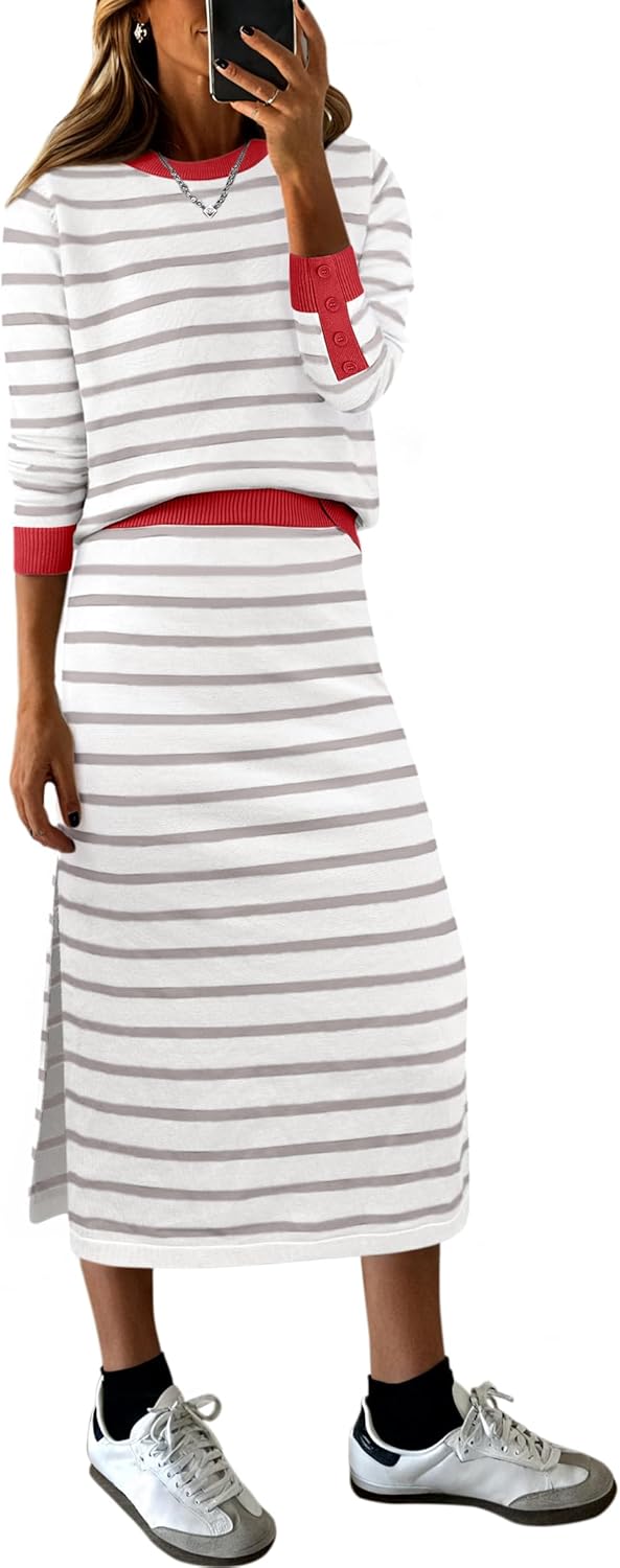Stylish 2 Piece Skirt Set for Women - Perfect Fall Fashion