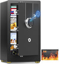 6.0 Cuft Biometric Safe Box with Fireproof Waterproof Bag - Quick