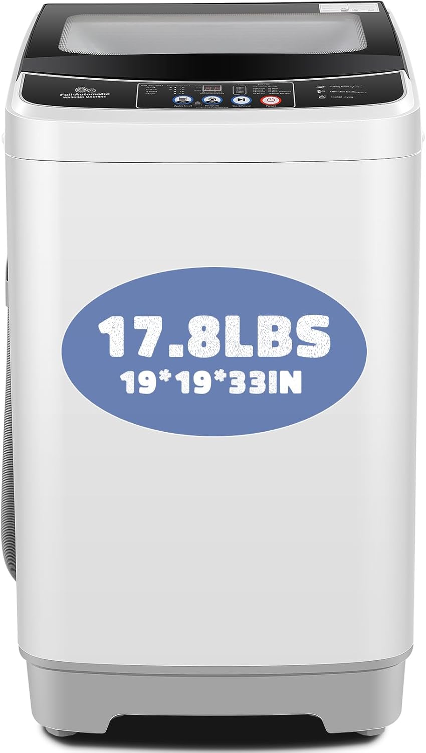 Nictemaw Portable Washing Machine with 17.8Lbs Capacity