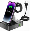 8 in 1 Wireless Charging Station 100W USB C Dual Ports - All-in-One