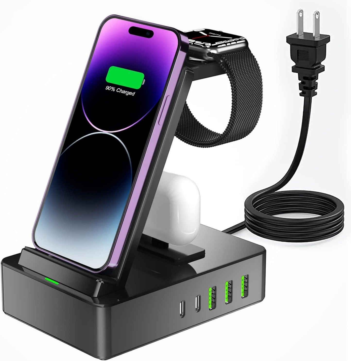 8 in 1 Wireless Charging Station for Multiple Devices Fast Charge