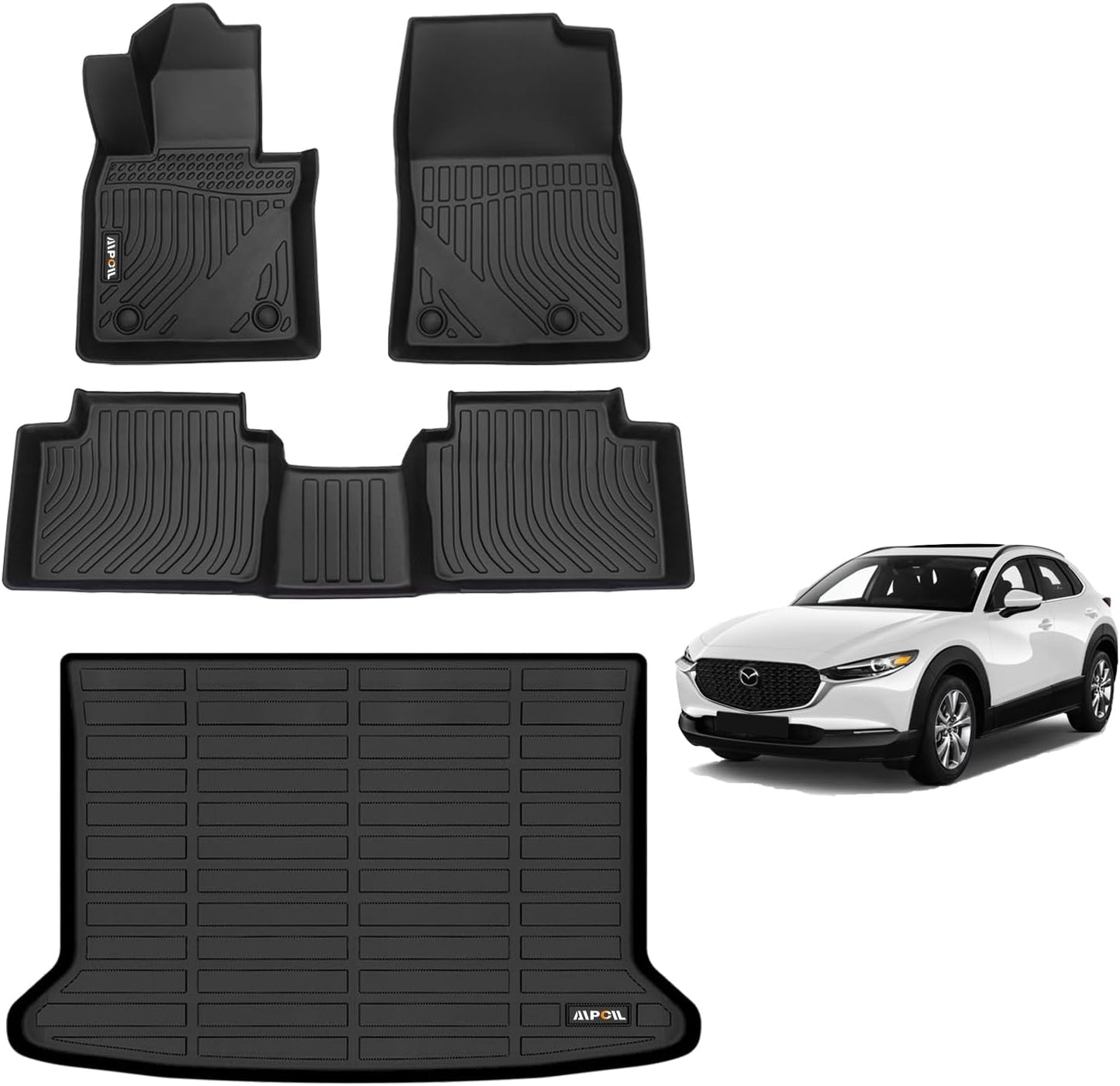 AIPOIL Floor Mats & Cargo Liner Set for 2020-2025 Mazda CX30