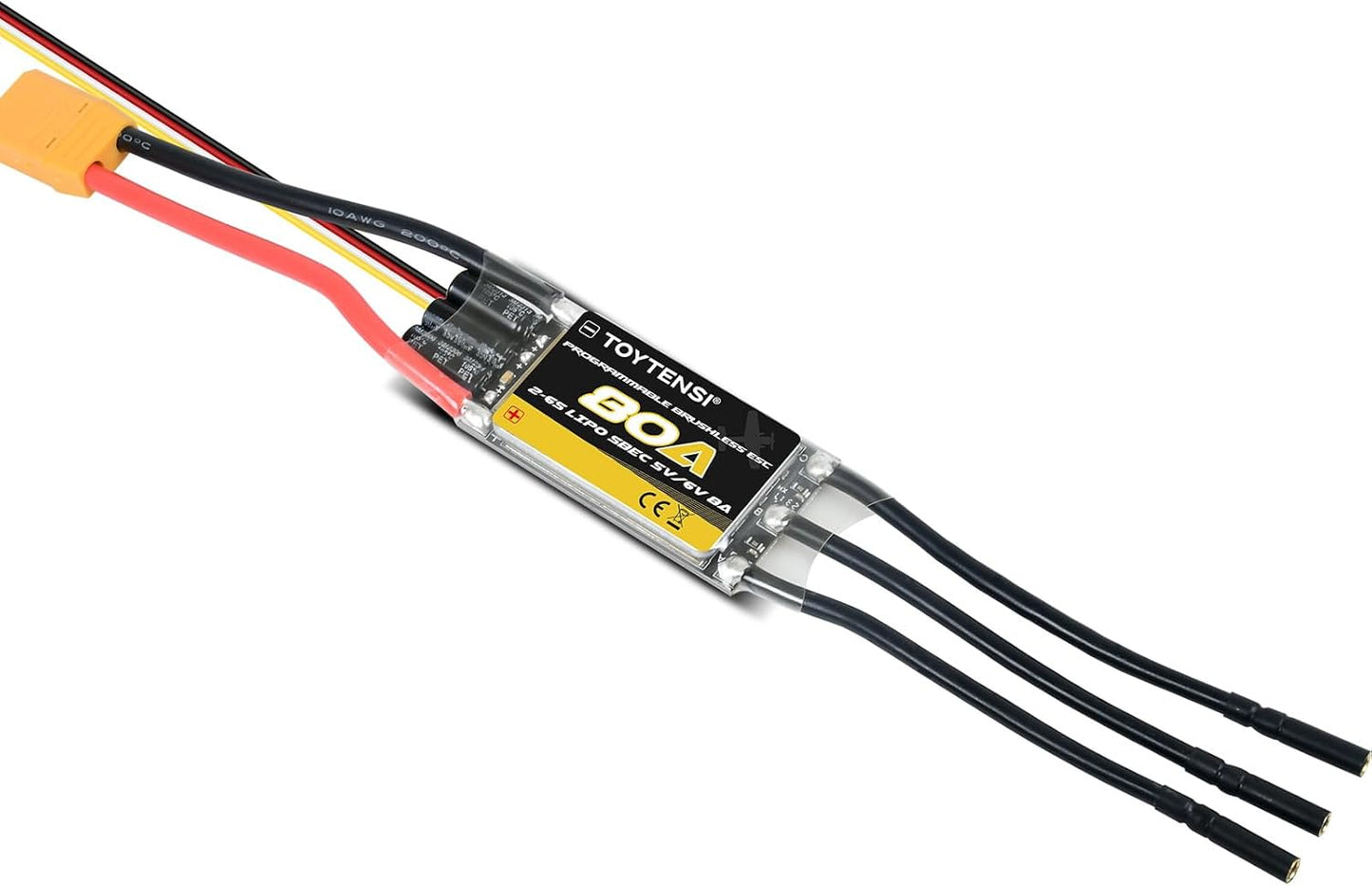 80A 2-6S RC Brushless Motor ESC with SBEC for RC Plane